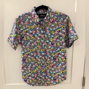 RSVLTS Disney 100 Mickey & Friends Button-Up Shirt - EUC